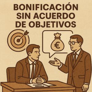 bonificación sin acuerdo de objetivos