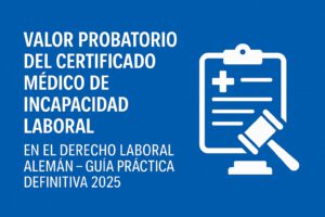 certificado médico de incapacidad laboral en Alemania