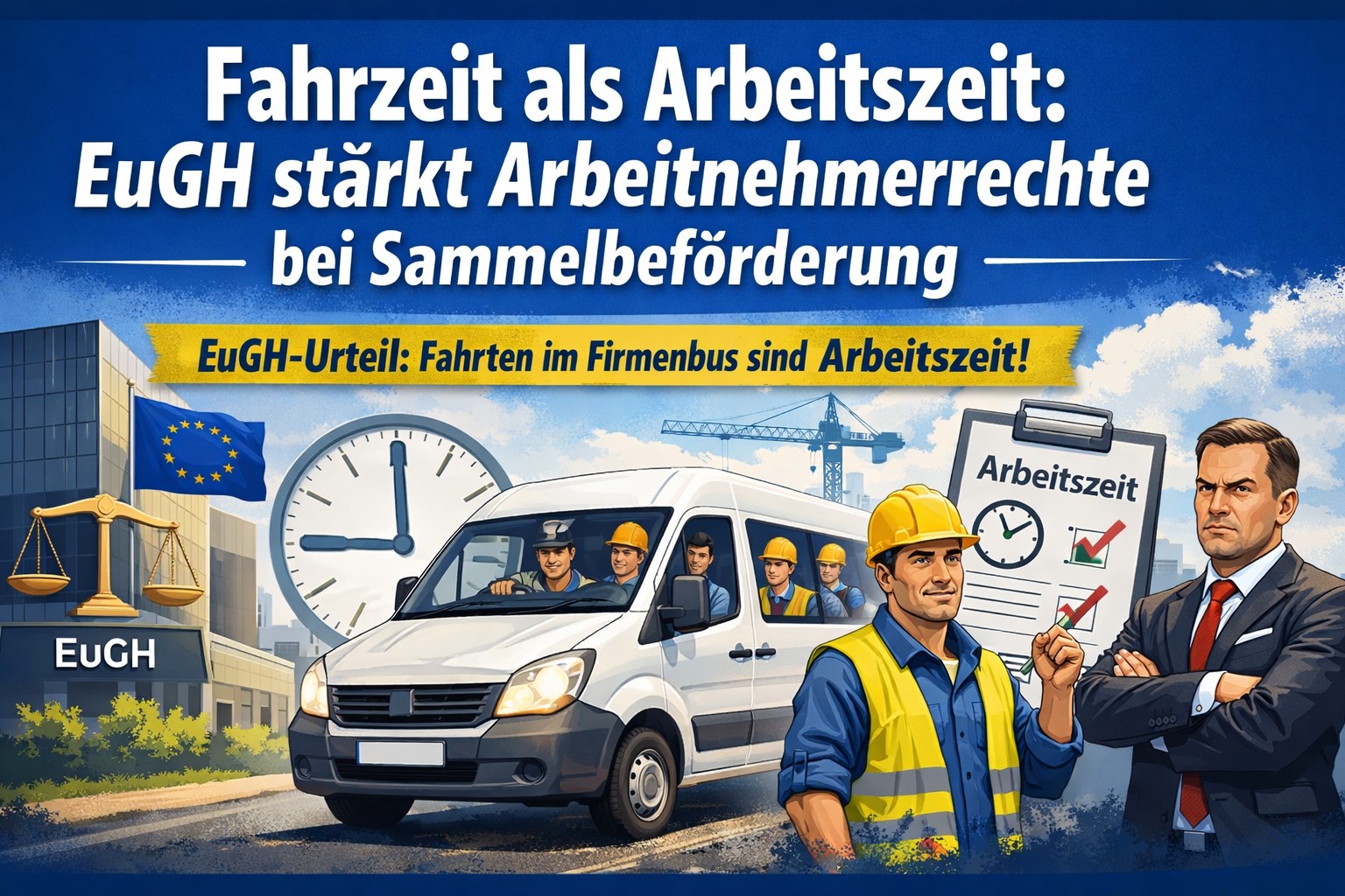 Fahrzeit als Arbeitszeit: EuGH stärkt Arbeitnehmerrechte bei Sammelbeförderung
