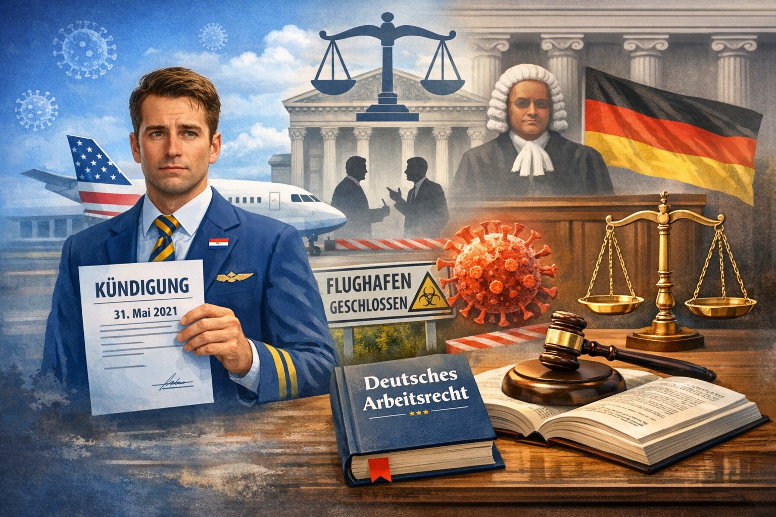 Kündigung internationales Arbeitsrecht: Entscheidendes Urteil zur US-Airline in Frankfurt