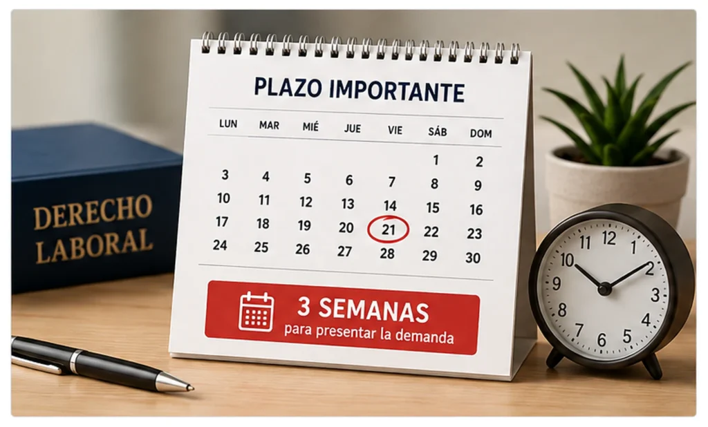 Plazo de tres semanas para presentar una demanda contra el despido en Alemania